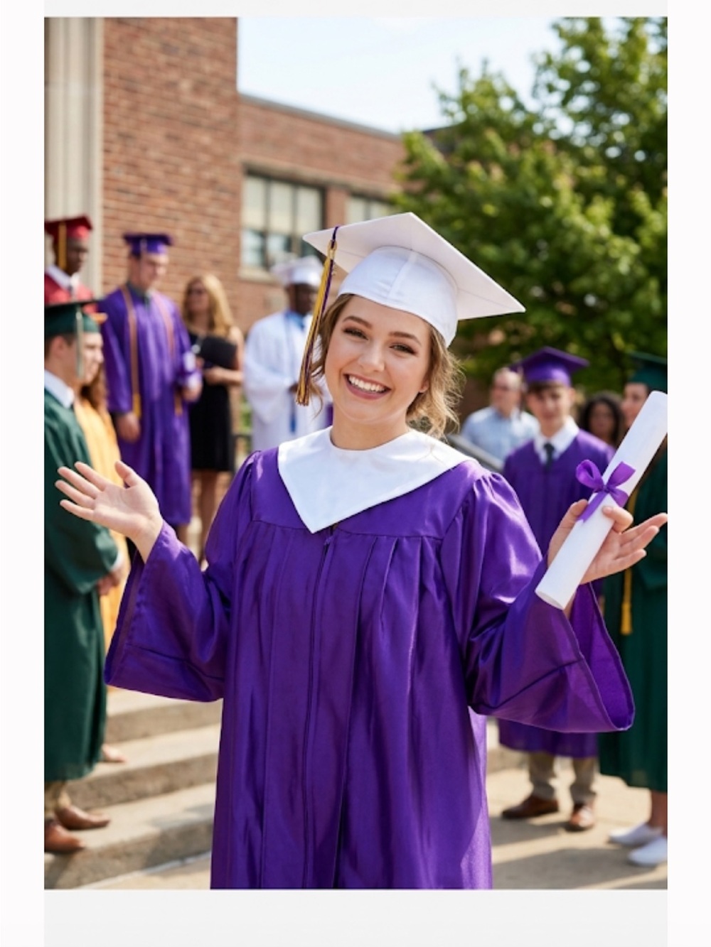 Purple Graduation Gown